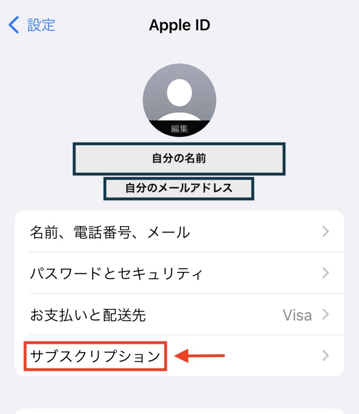 iPhone / iPad設定画面