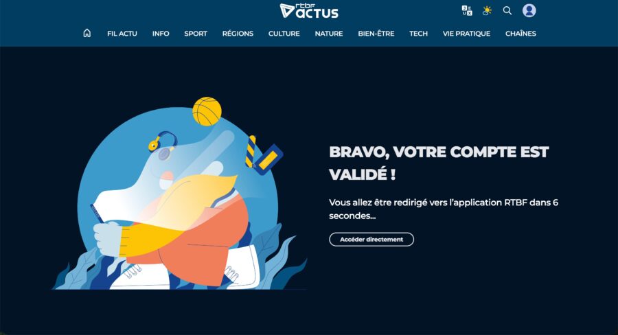 認証完了ページ