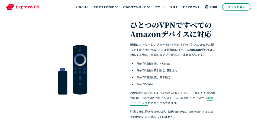 Amazon Fire TV Stick互換性