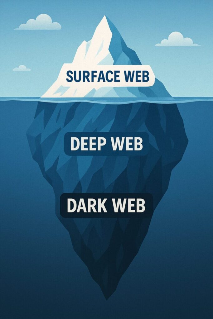 インターネットの全体像を示す氷山