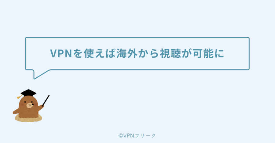 VPNを使えば海外からテレ東BIZの視聴が可能に
