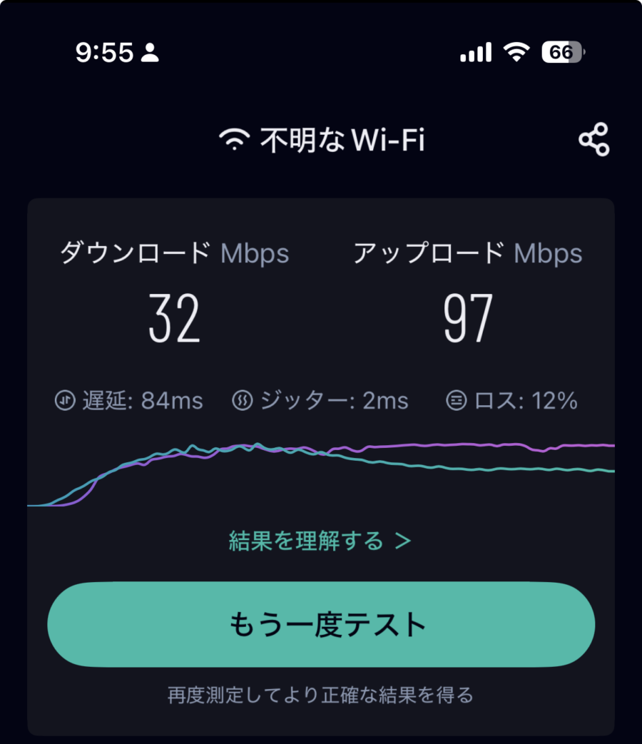 MillenVPN シンガポールの測定結果(2026年3月 / スマホ)