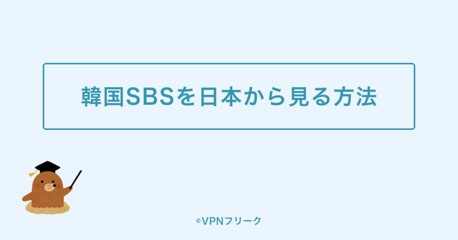 【結論】韓国SBSを日本から見る2つの方法