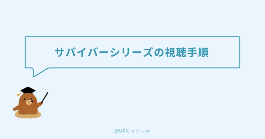 サバイバーシリーズの視聴手順