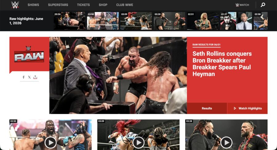 WWEを日本から見る方法(公式サイト)