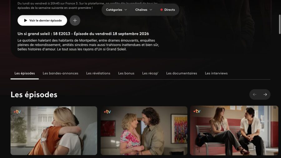 france.tvの公式番組ページと本編一覧