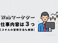 Webマーケティングの仕事内容は３つ【スキルの習得方法も解説】