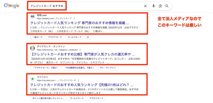 「クレジットカード おすすめ」の検索結果