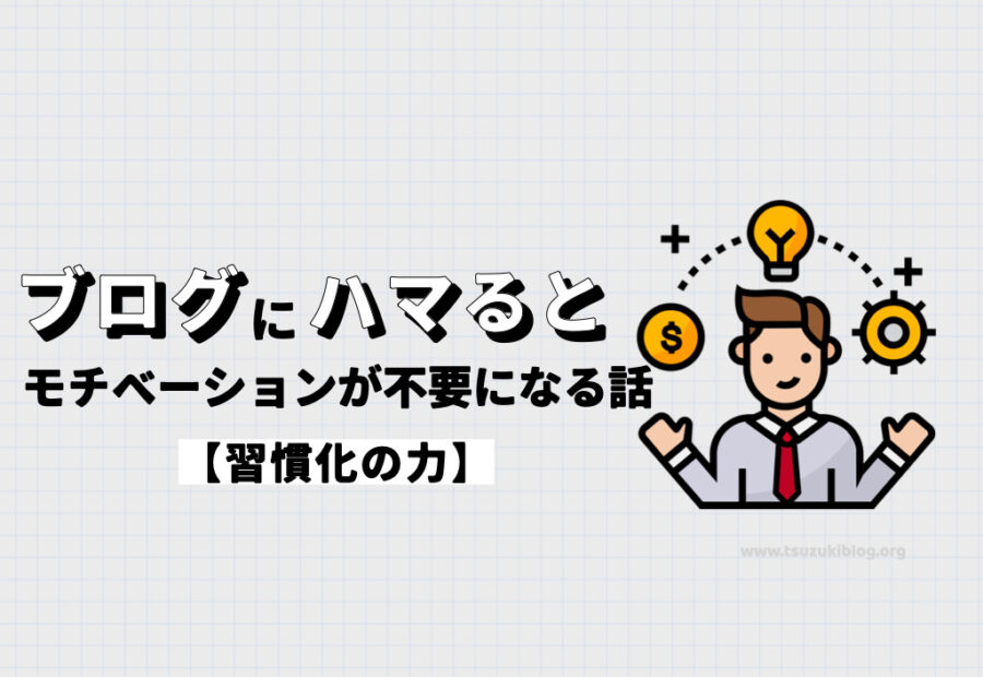 ブログにハマるとモチベーションが不要になる話【習慣化の力】