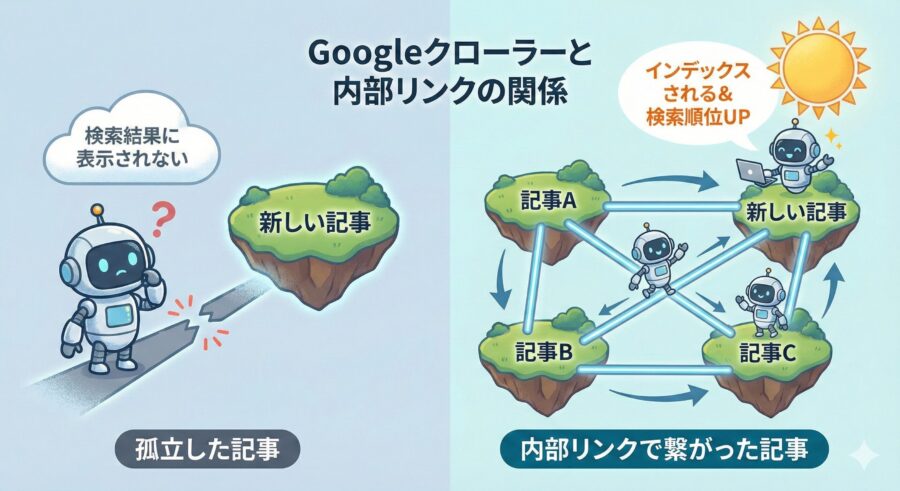 Googleロボットが巡回しやすくなる