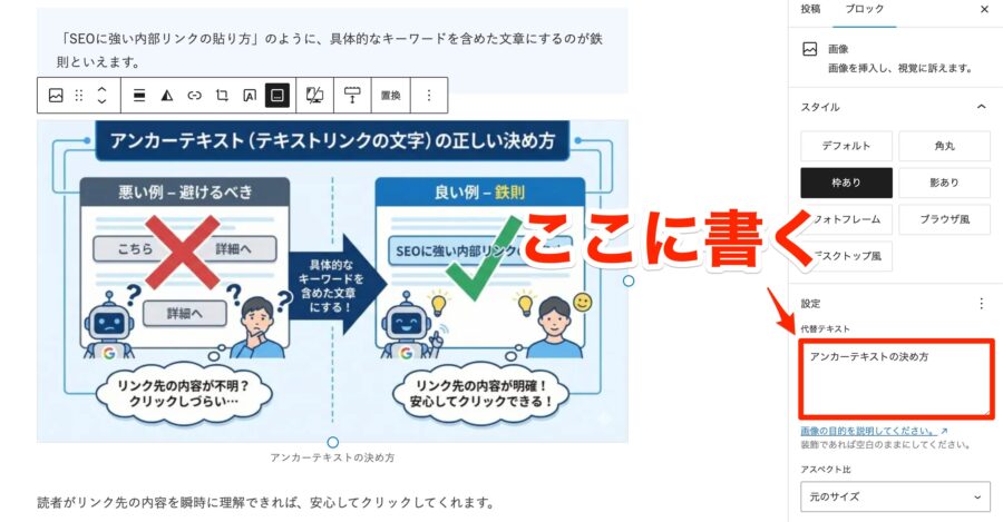 alt属性の設定方法