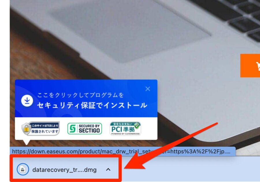 ダウンロードされたソフト